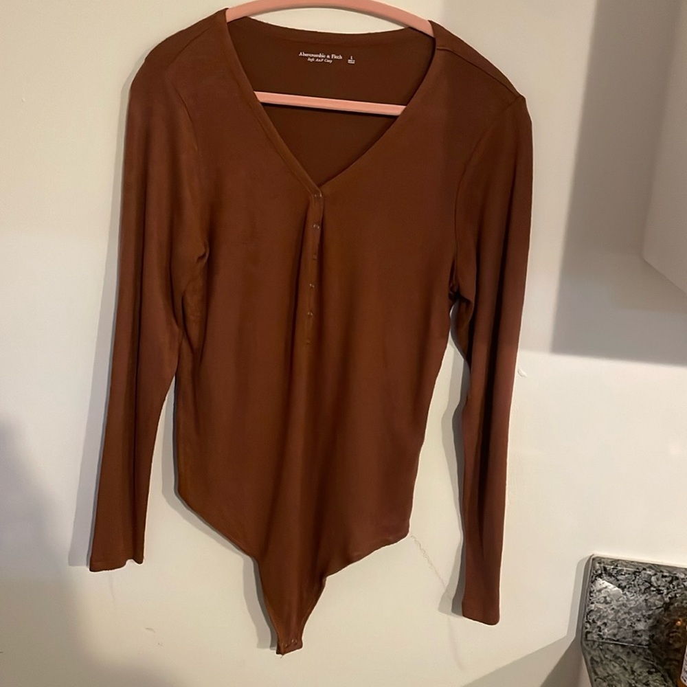 Abercrombie& Fitch Soft/Cozy Henley bodysuit